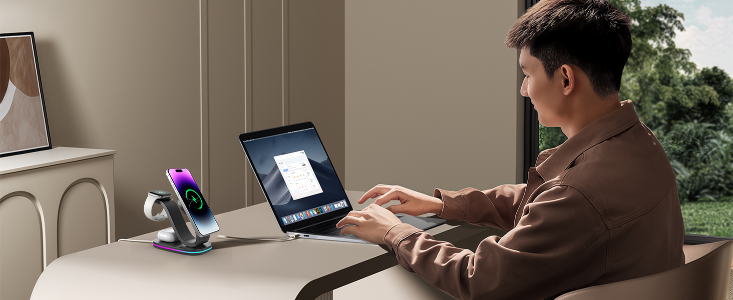 wireless charging pad phone stand charger mag safe charger