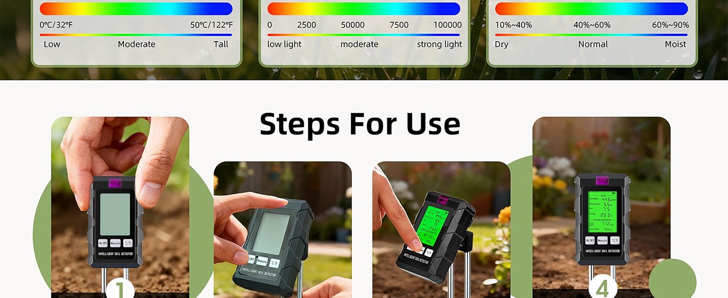 soil test kit moisture meter testerfor plants plant water meter water meter for indoor plants