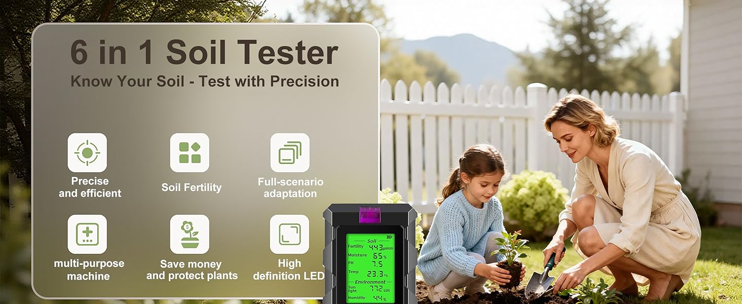 soil test kit moisture meter tester ph tester digital for plants gardening deals plant water meter